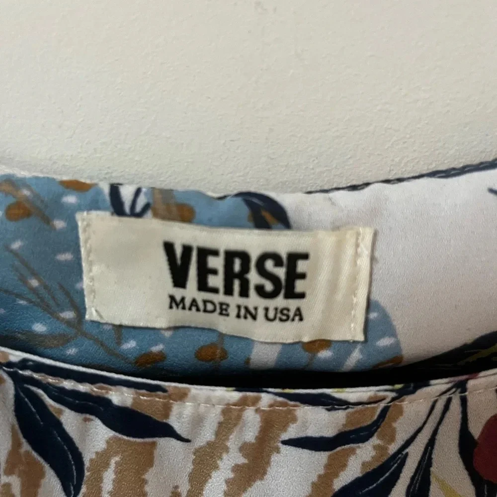 Verse Mirani Split Back Tropical Blouse size Medium - Picture 2 of 5